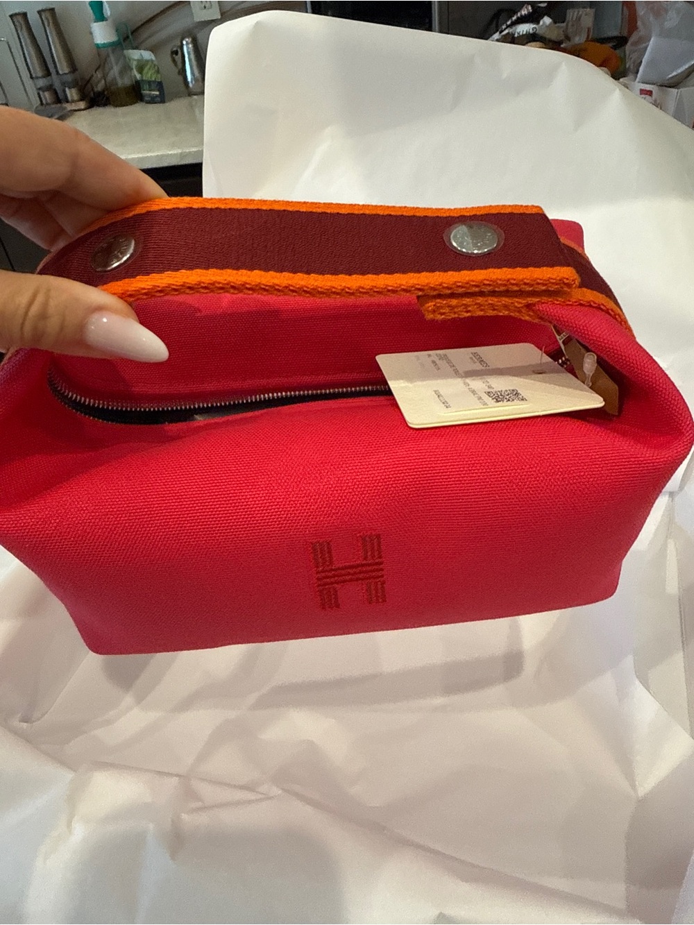 New in Box Hermes Bride-a-Brac case, small model tote